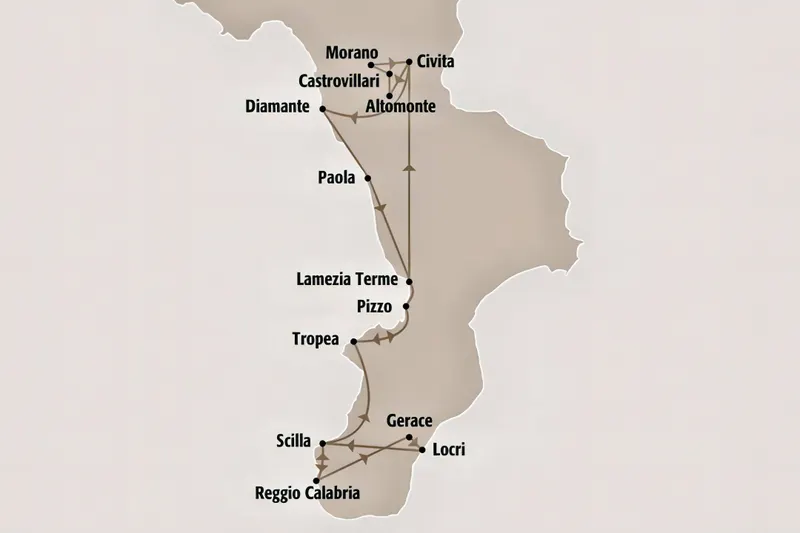 Mietwagenrundreise Bella Calabria