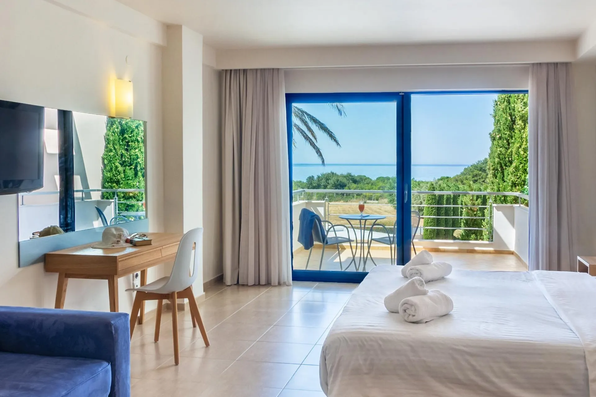 Hotel Ionian Theoxenia - Studio Superior seitlicher Meerblick