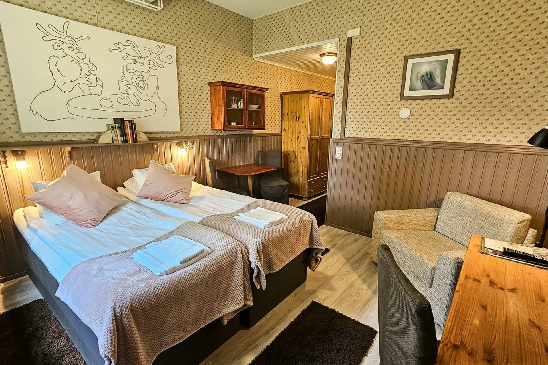 Erlebnisreise Winterzauber in Finnland - Hotel Hullu Poro - Doppelzimmer Sauna